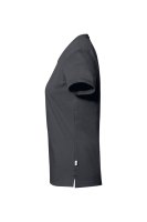 HAKRO cotton tec® damen v-shirt, karbongrau