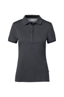 HAKRO cotton tec® damen poloshirt, karbongrau