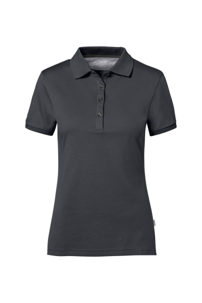 HAKRO cotton tec® damen poloshirt, karbongrau