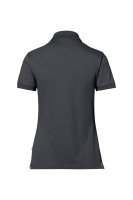 HAKRO cotton tec® damen poloshirt, karbongrau