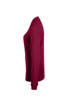 HAKRO Damen Longsleeve-Poloshirt Mikralinar®, weinrot