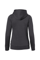 HAKRO Damen Kapuzenjacke Bonded ECO, karbongrau/silber