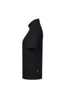 HAKRO Damen Zip-Shirt Piqué Mikralinar® Eco, schwarz