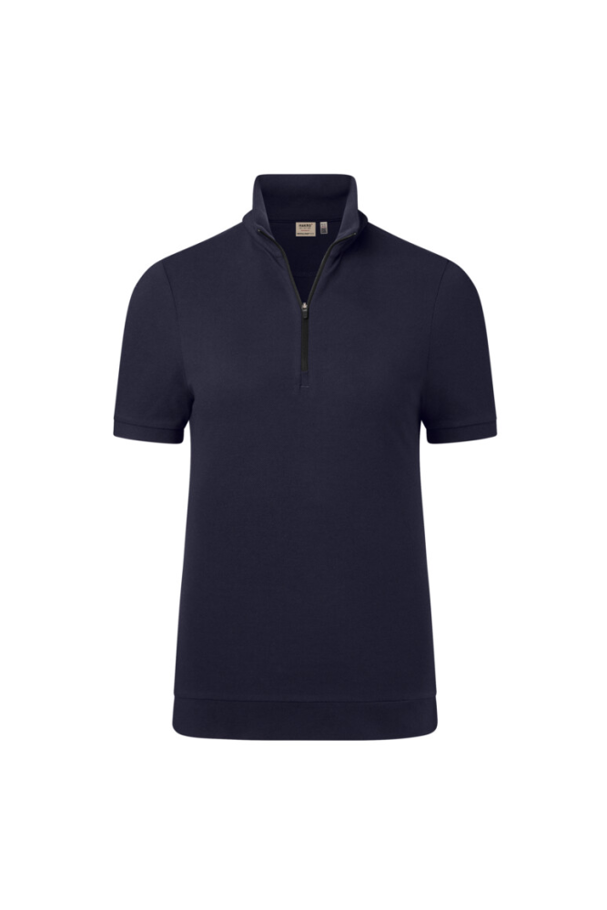 HAKRO Damen Zip-Shirt Piqué Mikralinar® Eco, tinte
