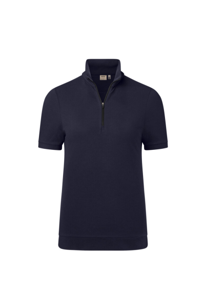 HAKRO Damen Zip-Shirt Piqué Mikralinar® Eco, tinte