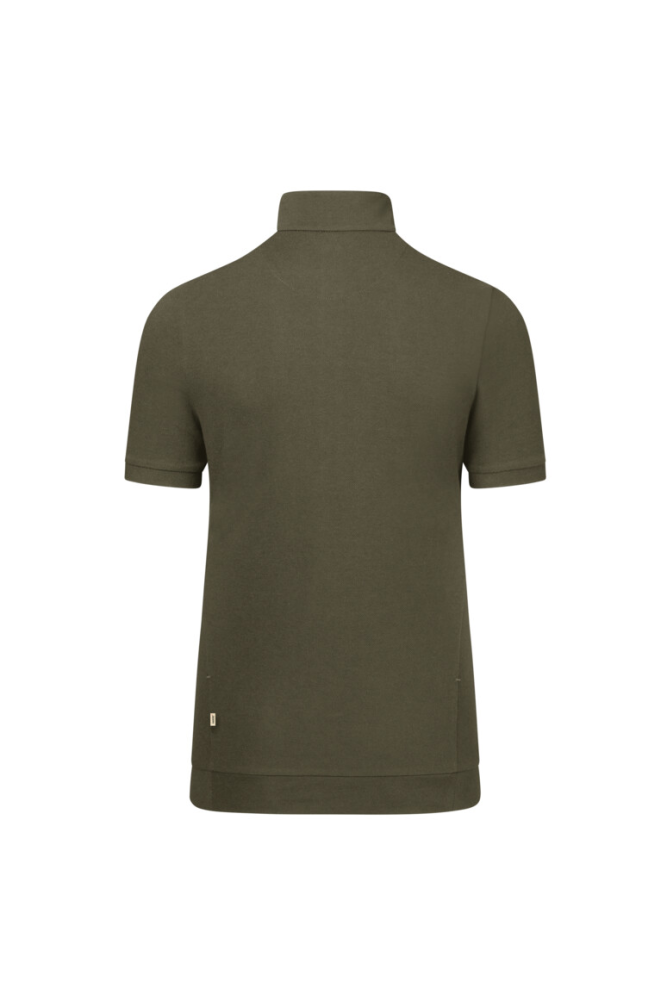 HAKRO Damen Zip-Shirt Piqué Mikralinar® Eco, olive