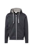 HAKRO Kapuzenjacke Bonded Eco, karbongrau/silber