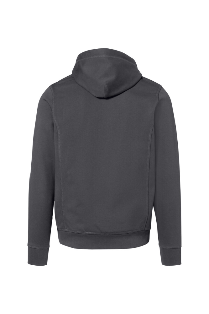 HAKRO Kapuzenjacke Bonded Eco, karbongrau/silber