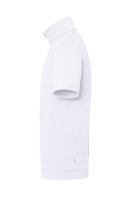 HAKRO Zip-Shirt Piqué Mikralinar® Eco, weiss