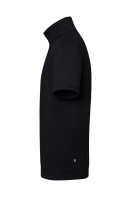 HAKRO Zip-Shirt Piqué Mikralinar® Eco, schwarz