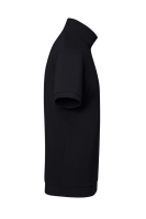 HAKRO Zip-Shirt Piqué Mikralinar® Eco, schwarz