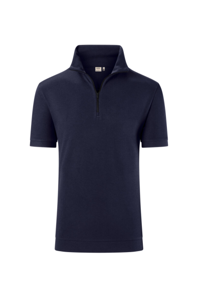HAKRO Zip-Shirt Piqué Mikralinar® Eco, tinte