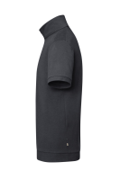 HAKRO Zip-Shirt Piqué Mikralinar® Eco, karbongrau