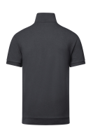 HAKRO Zip-Shirt Piqué Mikralinar® Eco, karbongrau