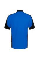 HAKRO Poloshirt Contrast MIKRALINAR® ECO, royalblau/schwarz, XS