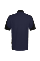 HAKRO Poloshirt Contrast MIKRALINAR® ECO, tinte/schwarz, XL