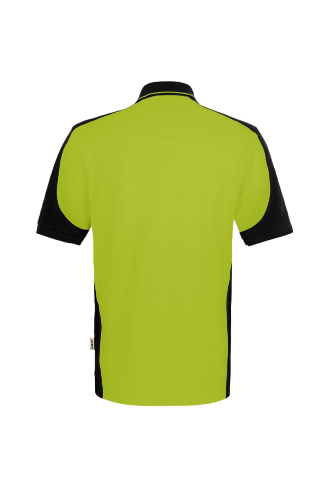 HAKRO Poloshirt Contrast MIKRALINAR® ECO, kiwi/schwarz, 4XL