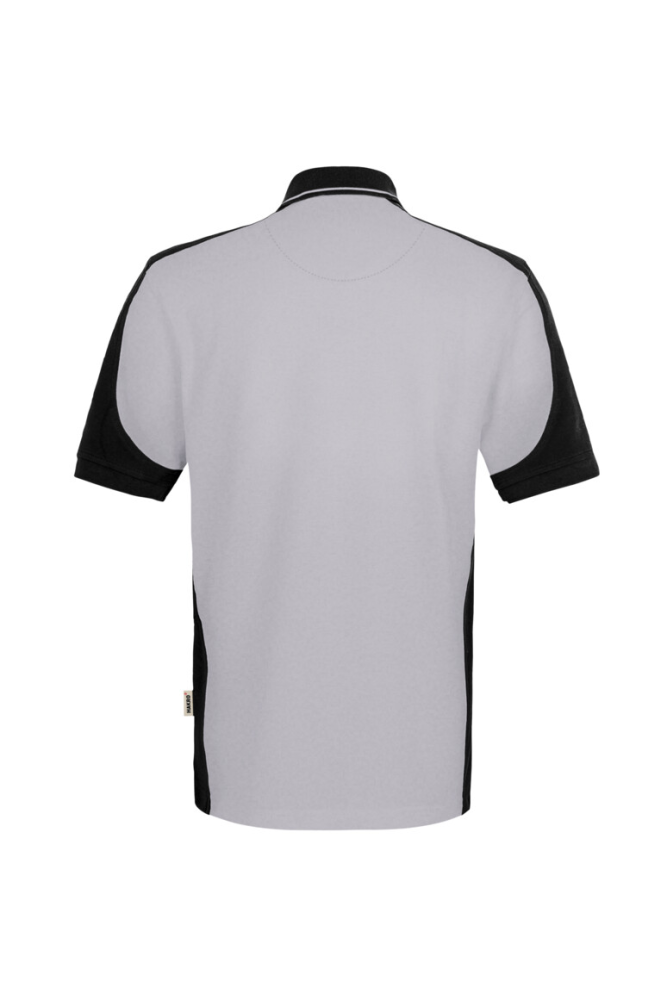 HAKRO Poloshirt Contrast MIKRALINAR® ECO, titan/schwarz, 4XL