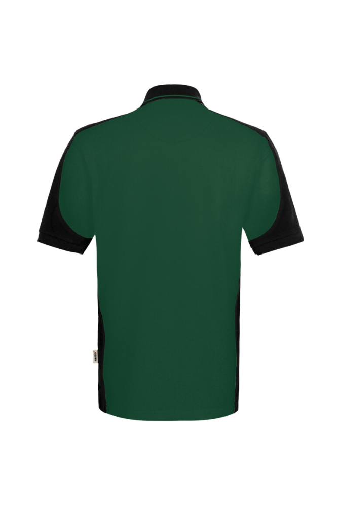 HAKRO Poloshirt Contrast MIKRALINAR® ECO, tanne/schwarz, 6XL