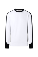 HAKRO Sweatshirt Contrast Mikralinar® Eco, weiss/schwarz, 4XL