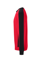 HAKRO Sweatshirt Contrast Mikralinar® Eco, rot/schwarz, 4XL