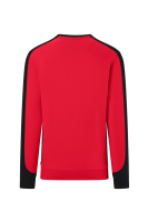 HAKRO Sweatshirt Contrast Mikralinar® Eco, rot/schwarz, 4XL