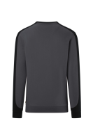 HAKRO Sweatshirt Contrast Mikralinar® Eco, karbongrau/schwarz, 6XL