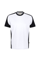 HAKRO T-Shirt Contrast MIKRALINAR® ECO, weiss/schwarz, M