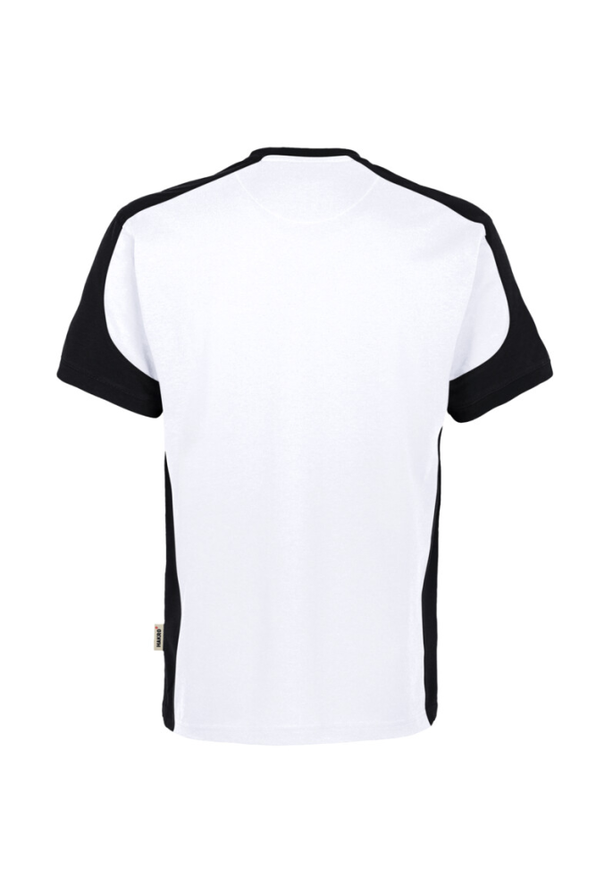 HAKRO T-Shirt Contrast MIKRALINAR® ECO, weiss/schwarz, M