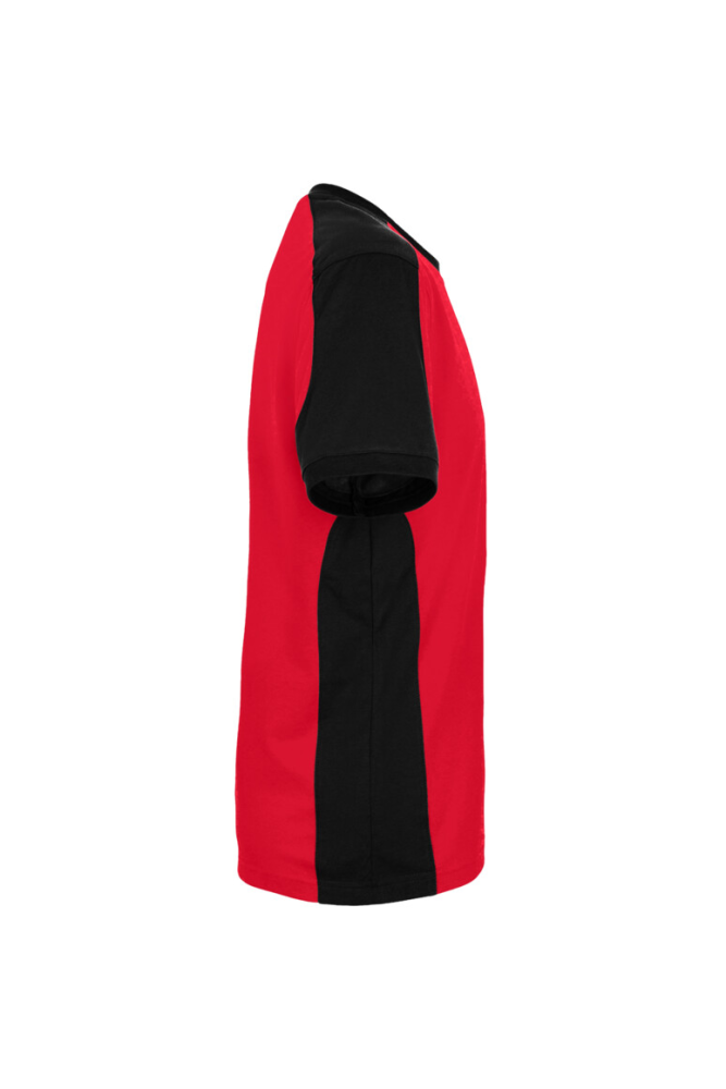 HAKRO T-Shirt Contrast MIKRALINAR® ECO, rot/schwarz, 2XS