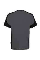 HAKRO T-Shirt Contrast MIKRALINAR® ECO, anthrazit/schwarz, 3XL