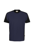 HAKRO T-Shirt Contrast MIKRALINAR® ECO, tinte/schwarz, 3XL