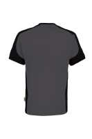 HAKRO T-Shirt Contrast MIKRALINAR® ECO, karbongrau/schwarz, S