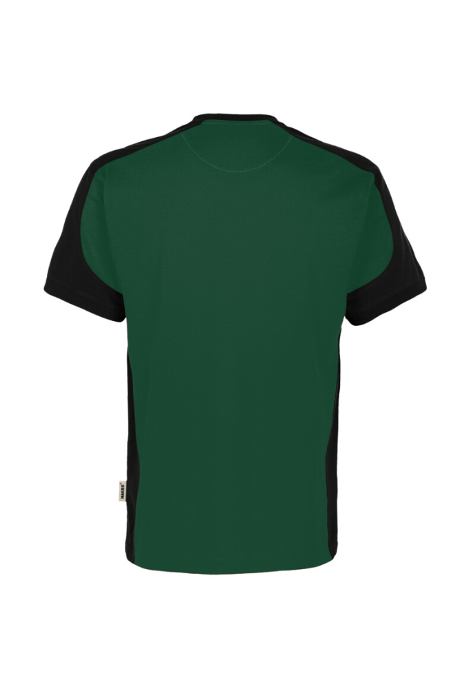 HAKRO T-Shirt Contrast MIKRALINAR® ECO, tanne/schwarz, 2XL