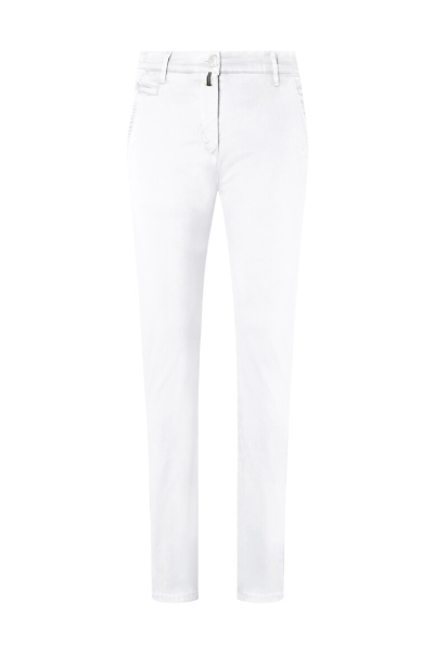 HAKRO Damen Chinohose X-Stretch, weiss
