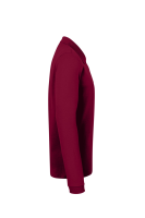 HAKRO Longsleeve-Poloshirt Mikralinar®, weinrot