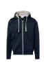 HAKRO Damen Kapuzenjacke Bonded, tinte/silber, XL