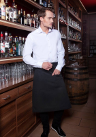 Karlowsky Bistroschürze Basic mit Tasche, schwarz