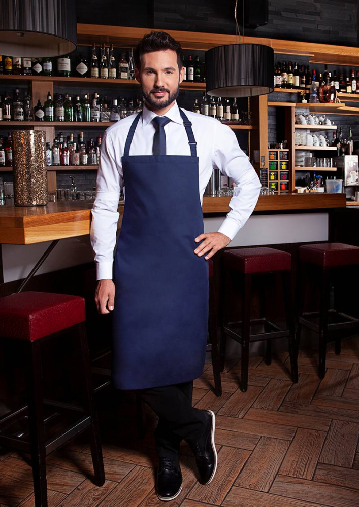 Karlowsky Latzschürze Basic mit Schnalle, marine