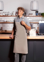 Karlowsky Latzschürze Basic mit Schnalle, sand