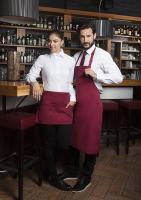 Karlowsky Latzschürze Basic mit Schnalle, bordeaux