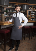 Karlowsky Latzschürze Basic mit Schnalle, anthrazit