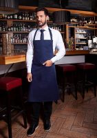 Karlowsky Latzschürze Basic mit Schnalle und Tasche, marine