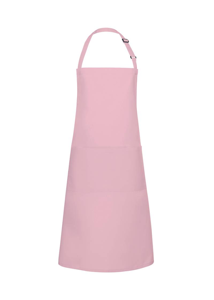 Karlowsky Latzschürze Basic mit Schnalle und Tasche, rosa