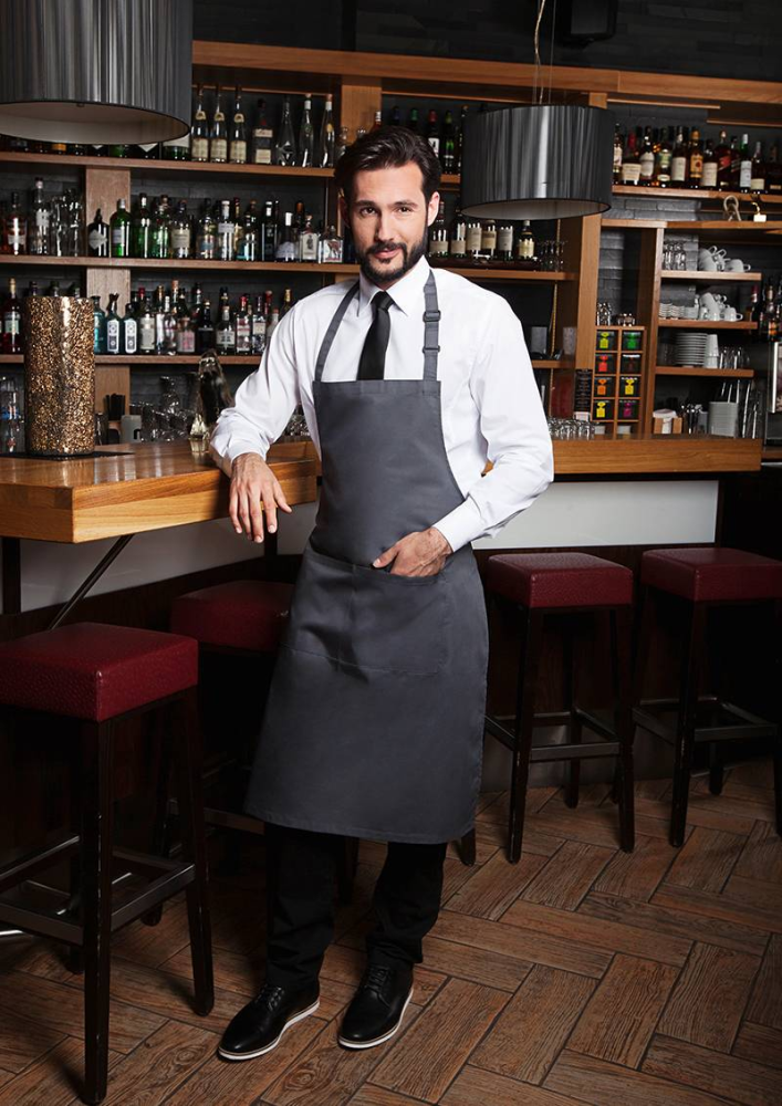 Karlowsky Latzschürze Basic mit Schnalle und Tasche