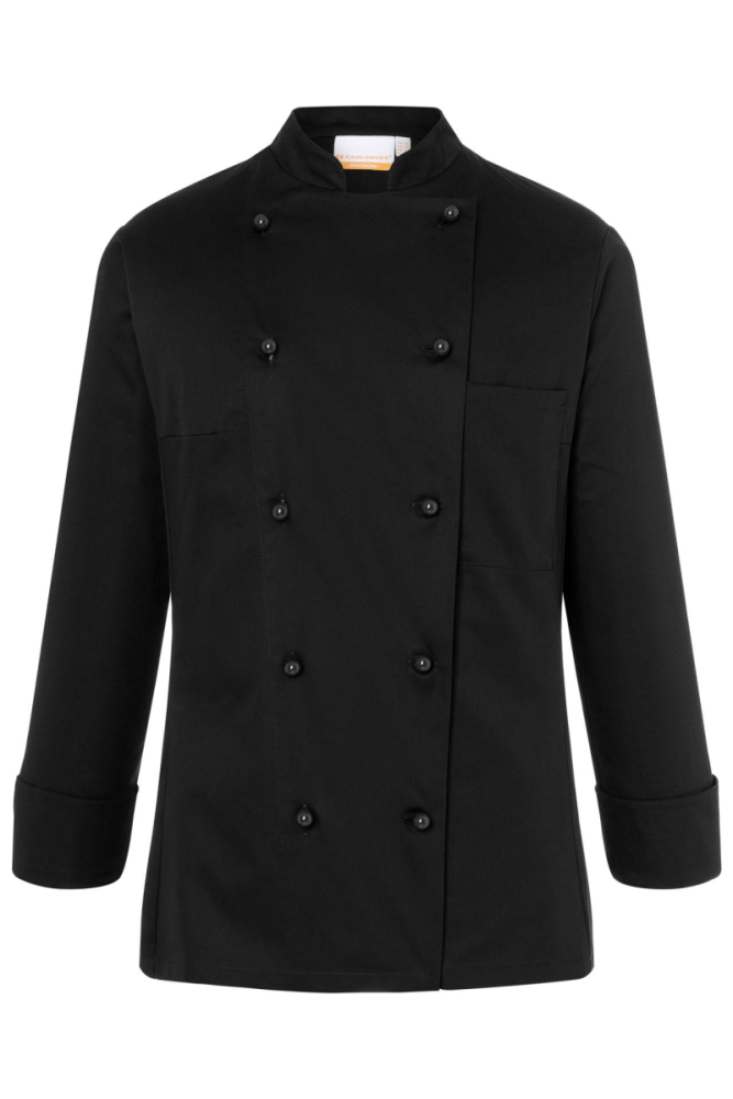 Karlowsky Damenkochjacke Agathe, schwarz, 50
