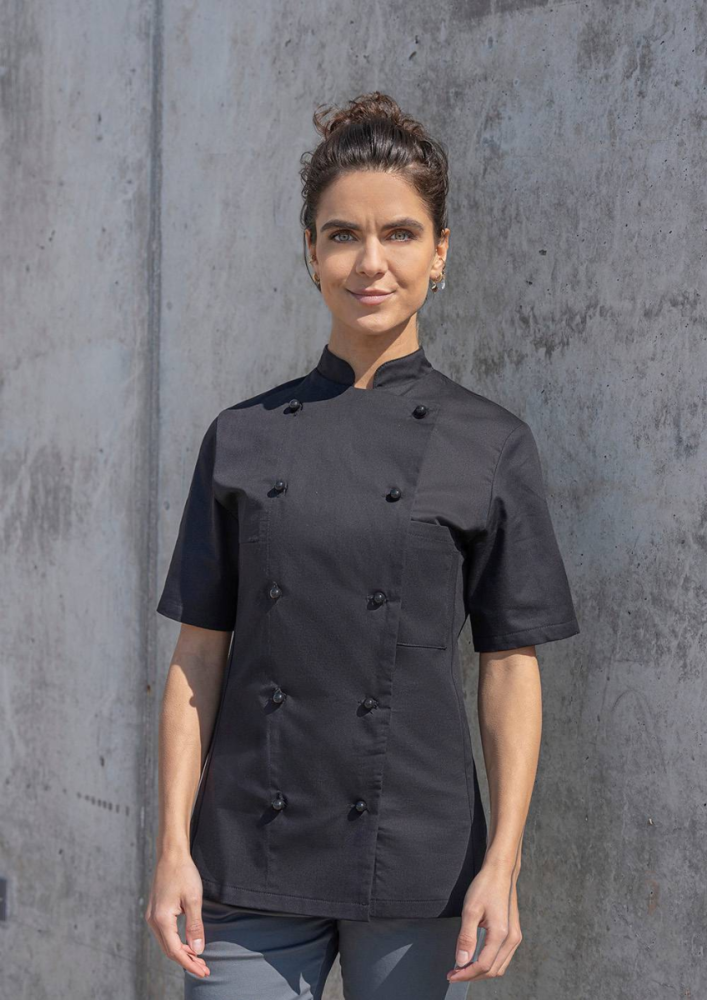 Karlowsky Damenkochjacke Pauline, schwarz, 34