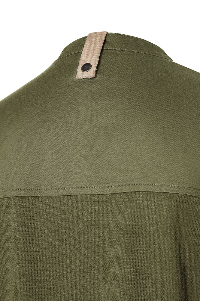 Karlowsky kurzarm damenkochjacke green-generation, aus nachhaltigem material, 72% grs certified recycled polye