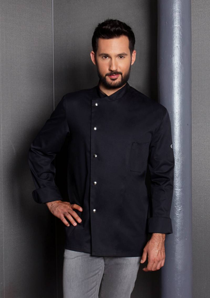 Karlowsky Kochjacke Lars, schwarz, 60