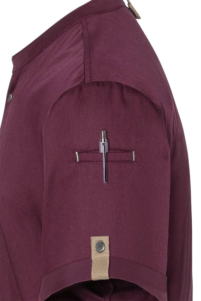 Karlowsky Kurzarm Kochjacke Green-Generation, aus nachhaltigem Material, 72% GRS Certified Recycled Polyester